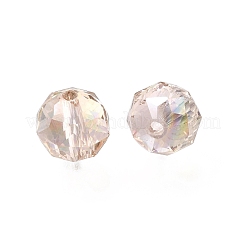 Electroplate Transparent Round Glass Beads&nbsp;GL-CBA6A73-HR02