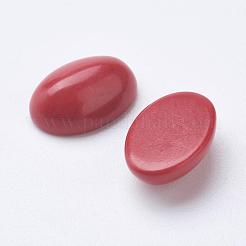 Synthetic Coral Cabochons&nbsp;G-F501-02-10x14mm