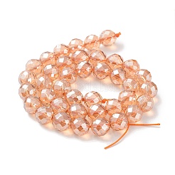 Electroplated Synthetic Quartz Crystal Beads Strands&nbsp;G-Z038-A02-03PL-1