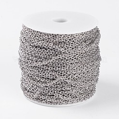 Lead Free & Nickel Free Iron Textured Cable Chains&nbsp;CHT104Y-NF