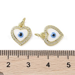 Real 18K Gold Plated Brass Micro Pave Cubic Zirconia Pendants&nbsp;KK-L209-074G-06