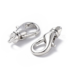 Eco-Friendly Rack Plating Brass Lobster Claw Clasps&nbsp;KK-F845-13P