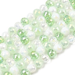Electroplate Glass Beads Strands&nbsp;EGLA-D300-06-6mm-23