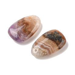 Natural Amethyst Lace Agate Pendants&nbsp;G-A244-02