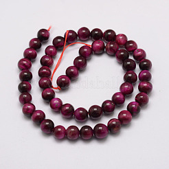 Natural Tiger Eye Bead Strands&nbsp;G-P230-08-C-4mm