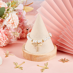 8Pcs 4 Styles Brass Micro Pave Cubic Zirconia Pendants&nbsp;KK-BBC0005-38
