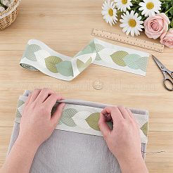 5M Leaf Jacquard Polyester Ribbon&nbsp;OCOR-WR0002-20A