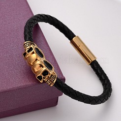 Retro Leather Cord Bracelets&nbsp;BJEW-F210-06