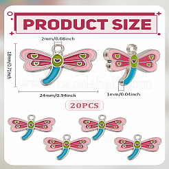 20Pcs Alloy Enamel Pendants&nbsp;ENAM-LP0001-61