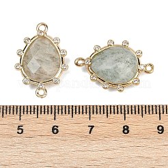 Natural Amazonite Faceted Connector Charms&nbsp;G-K347-07G-02