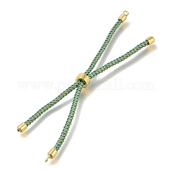 Braided Cotton Cord Slider Bracelet Making&nbsp;MAK-R001-01G-30