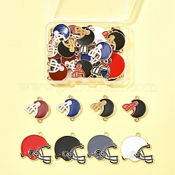 30Pcs 8 Styles Alloy Enamel Links&nbsp;ENAM-FS0002-50