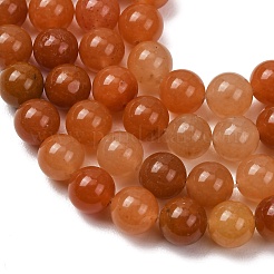 Natural Red Aventurine Bead Strands&nbsp;G-G735-39-8mm