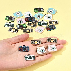 25Pcs 8 Styles Alloy Enamel Pendants&nbsp;ENAM-FS0003-13