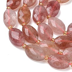 Natural Strawberry Quartz Beads Strands&nbsp;G-A295-A09-01