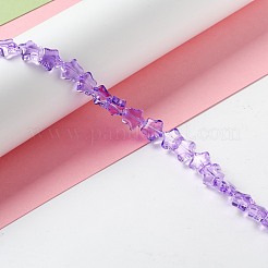 Transparent Glass Beads Strand&nbsp;GLAA-F112-02G