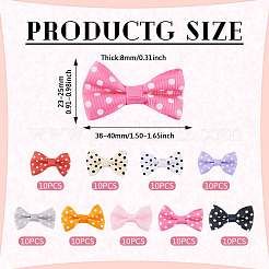 90Pcs 9 Colors Polyester Ornament Accesories&nbsp;DIY-TA0012-70