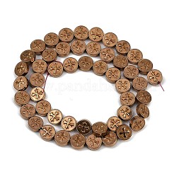 Electroplated Synthetic Non-magnetic Hematite Beads Strands&nbsp;G-K375-B02-06