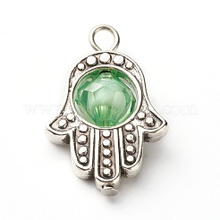 Tibetan Style Alloy Bead Frames Pendants&nbsp;PALLOY-JF00876