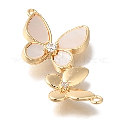 Brass Micro Pave Cubic Zirconia Pendants&nbsp;KK-K389-034G