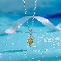 1Pc 925 Sterling Silver Bead Cage Pendants&nbsp;FIND-PH0026-27