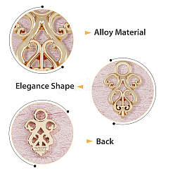 14Pcs Alloy Snap Lock Clasps Findings&nbsp;FIND-FH0008-37KCG