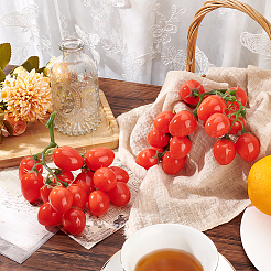 Mini Plastic Imitation Cherry Tomato&nbsp;DJEW-WH0042-57