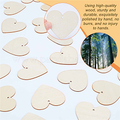 1 Set Wooden Wedding Guest Book Alternative&nbsp;AJEW-CP0005-17