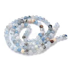 Natural Aquamarine Beads Strands&nbsp;X-G-L651-C09-4mm