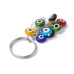 Handmade Evil Eye Lampwork Beads Keychain&nbsp;KEYC-JKC00511