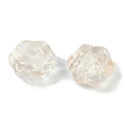Transparent Spray Paint Glass Beads&nbsp;GLAA-H035-05