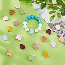 20Pcs 10 Colors Silicone Focal Beads&nbsp;SIL-DC0001-63