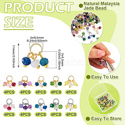 40Pcs 10 Styles Dyed Natural Malaysia Jade Pendants&nbsp;PALLOY-TA00391