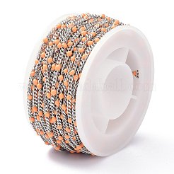 304 Stainless Steel Enamel Curb Chains&nbsp;CHS-P013-01P-01
