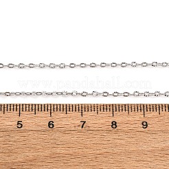 Brass Textured Cable Chain Necklaces&nbsp;MAK-L045-06P