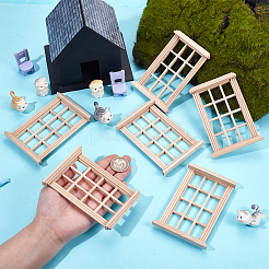 Wooden Windows&nbsp;AJEW-WH0270-572
