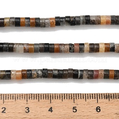 Natural Flower Amazonite Beads Strands&nbsp;G-Z110-A06-2x4mm-01