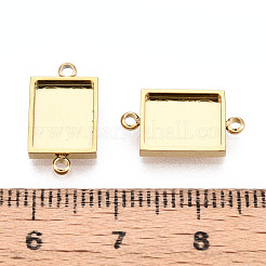 304 Stainless Steel Connector Cabochon Settings&nbsp;STAS-N115-41G