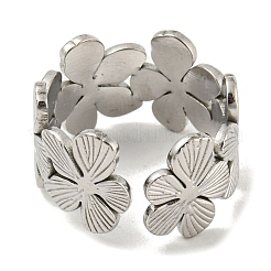Non-Tarnish 304 Stainless Steel Open Cuff Ring&nbsp;RJEW-C067-21P