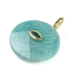 Natural Amazonite Faceted Pendants&nbsp;G-A287-02G-15