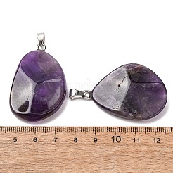 Natural Banded Amethyst Pendants&nbsp;GG-K002-05H
