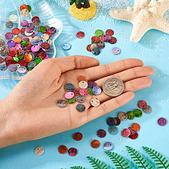 160Pcs 8 Colors Natural Akoya Shell Charms&nbsp;BSHE-TA0001-02