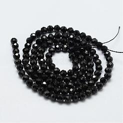Natural Black Spinel Beads Strands&nbsp;G-E366-07-3mm
