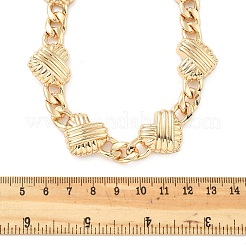 Alloy Heart Links Curb Chain Necklaces for Women&nbsp;NJEW-Z074-01KCG
