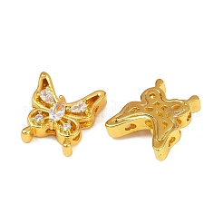 Brass Clear Cubic Zirconia Beads&nbsp;KK-Q081-13A-MG
