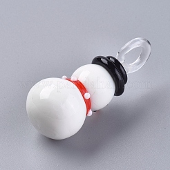 Christmas Handmade Lampwork Pendants&nbsp;X-LAMP-G141-03A
