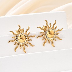 304 Stainless Steel Stud Earrings&nbsp;EJEW-D319-11G