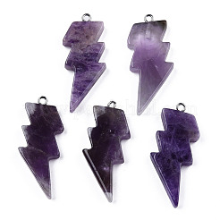 Natural Amethyst Pendants&nbsp;G-N332-53-A02