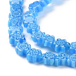 Handmade Millefiori Glass Bead Strands&nbsp;LAMP-J035-8mm-65