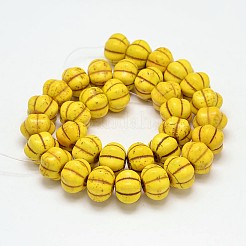 Dyed Synthetic Turquoise Bead Strands&nbsp;G-M148-09-D